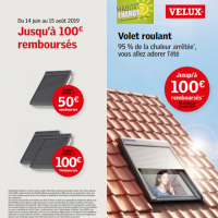 Promotion sur les Velux ! Jusqu’à 100€ remboursés !